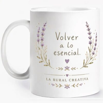 Taza "Volver a lo esencial" | Colección Pequeños Refugios